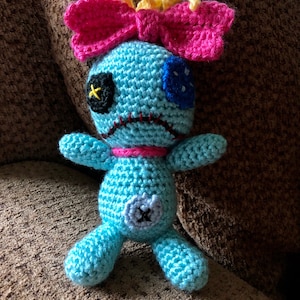 Lilo and Stitch - Scrump Doll - Inspired Disney Plush Handmade Crochet Amigurumi Ohana Hawaii stuffed animal