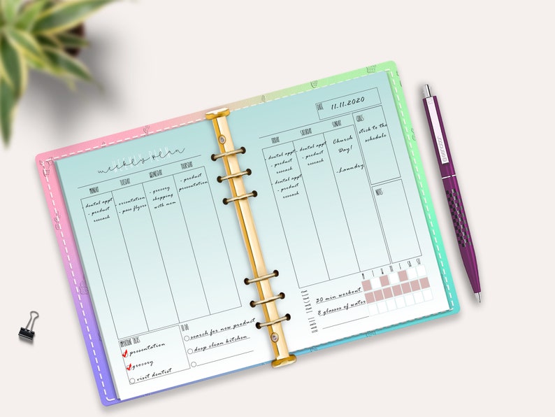 LV PM Agenda Inserts Agenda PM Refill Pocket Sized Weekly Etsy