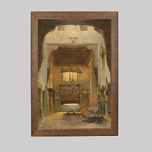 Cairo Islamic Architecture Print: 19th Century Egyptian Interior