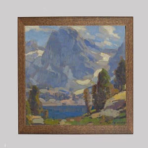 Sierra Nevada Mountain Painting: California Landscape Art Print
