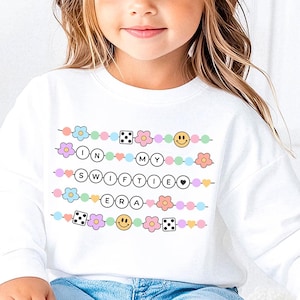 In My Swiftie Era Toddler Long Sleeve Shirt, T-Swift Eras Tour Toddler Shirt, Friendship Bracelets Shirt, Eras Tour Fan Girl, Swiftie Tee