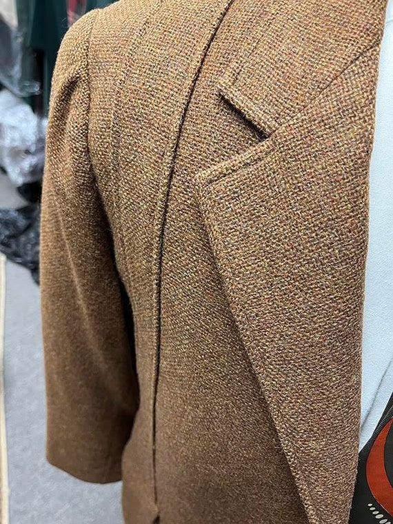 Vintage 40 Reg. Brown Tweed Norfolk.  1960's does… - image 7