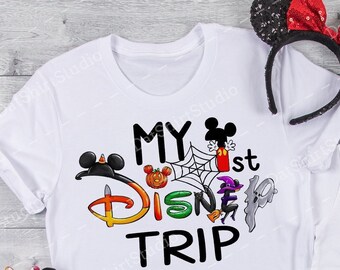 Disney Halloween, My first Disney Trip, Matching Disney Shirts ,Going to Disney ,Disney  shirt, Disney Shirts for kids and adults  DT253