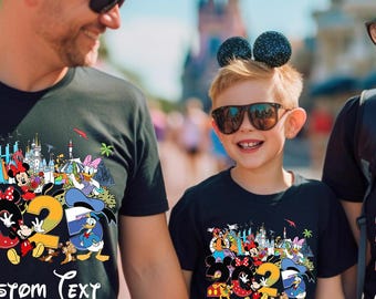 Disney Family Trip Custom Shirts, passende Disney Shirts 2025, Disney Urlaub, süße Disney Shirts, Disney personalisierte Shirts DT563