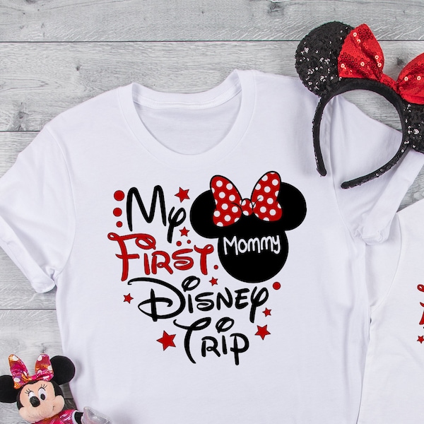 My first Disney Trip, Matching Disney Shirts ,Disney vacation ,Disney family shirts, Disney kids shirts ,Disney family matching shirts DT73