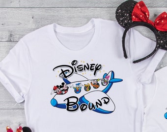 Disney Gebunden, Disney Flugzeug Design, Disney Reise, Disney Familie Shirts, Disney Kinder und Erwachsene Shirt, Disney Unisex Tees DT193