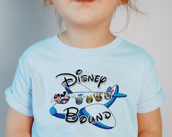 Disney Bound färgglad skjorta, Disney flygplansdesign, Disneyresa, Disney familjetröjor, Disney barn- och vuxenskjorta, Disney unisex-tröjor 193