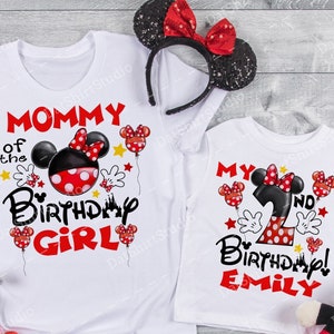 Minnie Mickey Birthday Shirt, Disney Birthday Shirts, Disney Birthday Family Matching shirts, Disney Birthday Boy/Girl  DT318