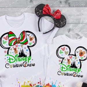 Disney Christmas Cousin Crew Shirts, Disney Cousin shirts, Disney vacation 2022, Disney family shirts, Disney kids shirts DT424