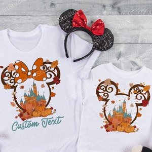 Disney matching shirts, Disney fall shirts, Disney family shirts with custom names, Disney Thanksgiving, Disney family matching tees DT405