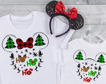 Ho Ho Ho Disney Shirts, Weihnachten bei Disney, Disney Xmas Shirts, Disney Winterurlaub, Disney Shirts für Kinder und Erwachsene, Weihnachtsurlaub DX4