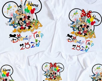 Disney Trip 2026 Hemden, Disney passende personalisierte Hemden