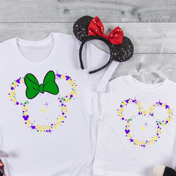 Mardi Gras Disney matching shirts, Disney trip 2021,Disney vacay 2021,Disney family shirts with with Mardi Gras Disney family matching DT153