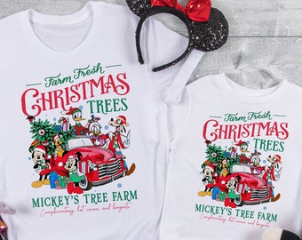 Disney Kerst, Disney Kerstshirts, Kerst Minnie Mickey, Bijpassende Disney Kerstshirts, Familie Kerst T-shirt, Disney op Kerstmis DT536