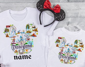 Disneyland Shirts, Disneyland Family Matching shirts with Custom Name, Disneyland cute Shirts DT517