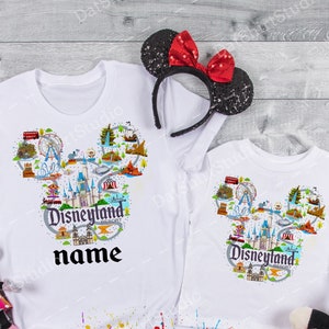 Disneyland Shirts, Disneyland Family Matching shirts with Custom Name, Disneyland cute Shirts DT517