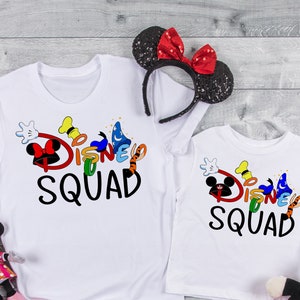 Disney Squad Tees, Disney Trip Shirts, Disney vacation Shirts, Disney family shirts, Disney Unisex Tee, Disney matching Tees, Disney D192
