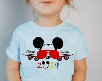 Disney Bound 2024, Disney Plane Trip, Disney Urlaub 2024, Disney Familie Shirts, Disney Kinder und Erwachsene Shirt, Disney Unisex Tees DT164