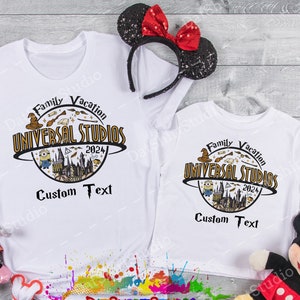 Universal Studios Shirts, Universal Studios Family Matching shirts with Custom Name, Disney Universal Studios Shirts, Disney 2024 DT493