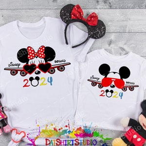 Disney Bound 2024, Disney Plane Trip, Disney vacation 2024,Disney family shirts, Disney kids and adults shirt, Disney Unisex Tees DT164