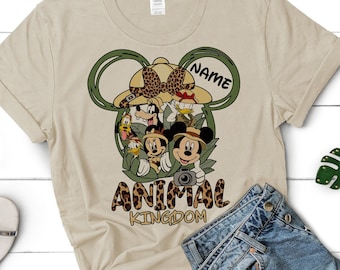 Disney Animal Kingdom Shirts, Animal Kingdom Custom Name Shirts, Animal Kingdom Family Matching Shirts, Disney Trip matching tees 507