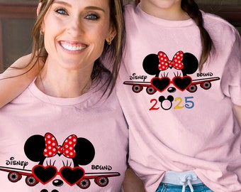 Disney Bound 2025, Disney Plane Trip, Disney Urlaub 2025, Disney Familie Shirts, Disney Kinder und Erwachsene Shirt, Disney Unisex T-Shirts DT164