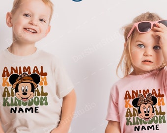 Camisas de Disney Animal Kingdom, camisas con nombre personalizado de Animal Kingdom, camisas a juego de la familia Animal Kingdom, camisetas a juego de viaje de Disney 523