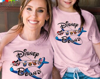 Disney Bound färgglada skjortor, Disney flygplansdesign, Disneyresa, Disney familjetröjor, Disney barn- och vuxenskjorta, Disney unisextröja 193