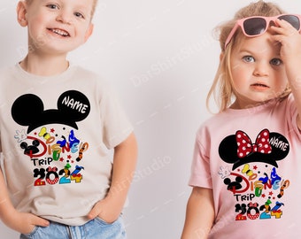Camisas personalizadas de Disney, Viaje a Disney 2024, Camisas a juego de viaje de Disney con texto personalizado, Camisas a juego de Disney, Camisa personalizada de Disney D297