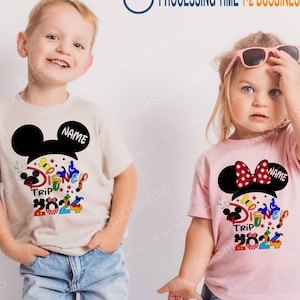 Disney Custom Shirts, Disney Trip 2024, Disney Trip Matching Shirts with custom text, Disney Matching shirts, Personalized Disney Shirt D297