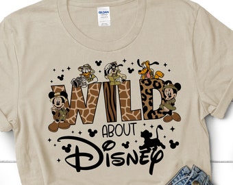 Wild about Disney Animal Kingdom Shirts, Animal Kingdom Custom Name Shirts, Animal Kingdom Family Matching Shirts, Disney Trip matching  527