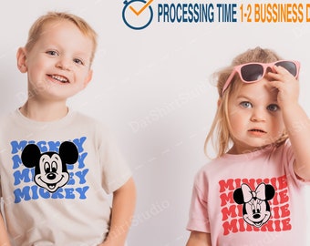 Camisa retro de Disney, Minnie Mickey Retro, camisas de viaje de Disney, camisa de Disney, mejor viaje de Disney, camisas a juego de Disney DT499