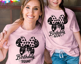 Disney Birthday Shirts, Matching Disney Birthday Shirts, Minnie Mickey Birthday,  Disney Birthday Squad, Disney Birthday Boy/Girl 519