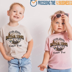 Universal Studios Shirts, Universal Studios Family Matching shirts with Custom Name, Disney Universal Studios Shirts, Disney 2024 DT493