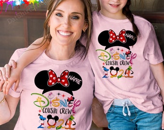 Disney Cousin Crew Shirts, Disney Cousin Shirts, Disney Urlaub 2024, Disney Familien Shirts, Disney Shirts für Kinder und Erwachsene D454