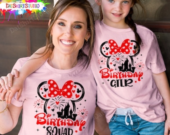 Disney Birthday Squad, Disney Geburtstag Shirt, Minnie Mickey Shirt, Disney Shirt, Disney Shirt, passende Shirts DT518