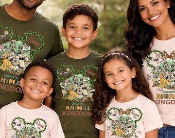 Disney Animal Kingdom Shirts, Animal Kingdom Custom Name Shirts, Animal Kingdom Family Matching Shirts, Disney Trip matching tees