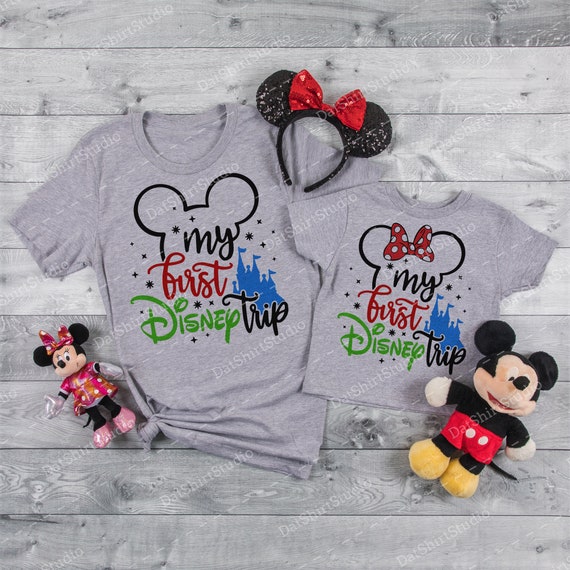 My 1st Disney Trip, First Disney Shirts, Disney World Tees, Disney Cute  Shirts for Kids and Adults, My First Trip to Disney DT259 