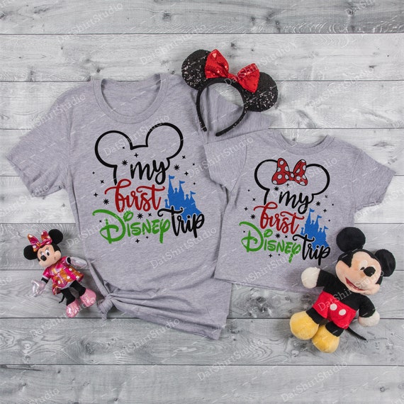 My 1st Disney Trip, First Disney Shirts, Disney World Tees, Disney