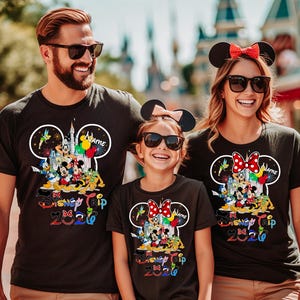 Camisetas personalizadas de viaje a Disney, camisetas de Disneyworld, camisetas de vacaciones en Disney, camisetas de pareja de Disney, camisetas familiares a juego de Disney, viaje a Disney D545 imagen 7