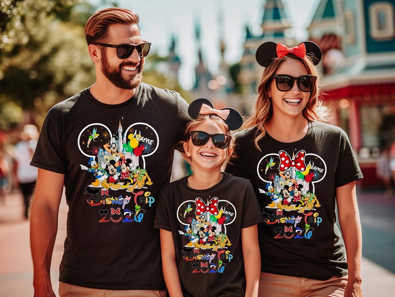Camisetas personalizadas de viaje a Disney, camisetas de Disneyworld, camisetas de vacaciones en Disney, camisetas de pareja de Disney, camisetas familiares a juego de Disney, viaje a Disney D545 imagen 7