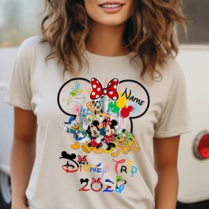 Camisetas personalizadas de viaje a Disney, camisetas de Disneyworld, camisetas de vacaciones en Disney, camisetas de pareja de Disney, camisetas familiares a juego de Disney, viaje a Disney D545 imagen 3