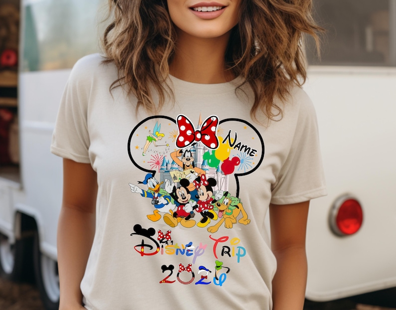 Camisetas personalizadas de viaje a Disney, camisetas de Disneyworld, camisetas de vacaciones en Disney, camisetas de pareja de Disney, camisetas familiares a juego de Disney, viaje a Disney D545 imagen 3