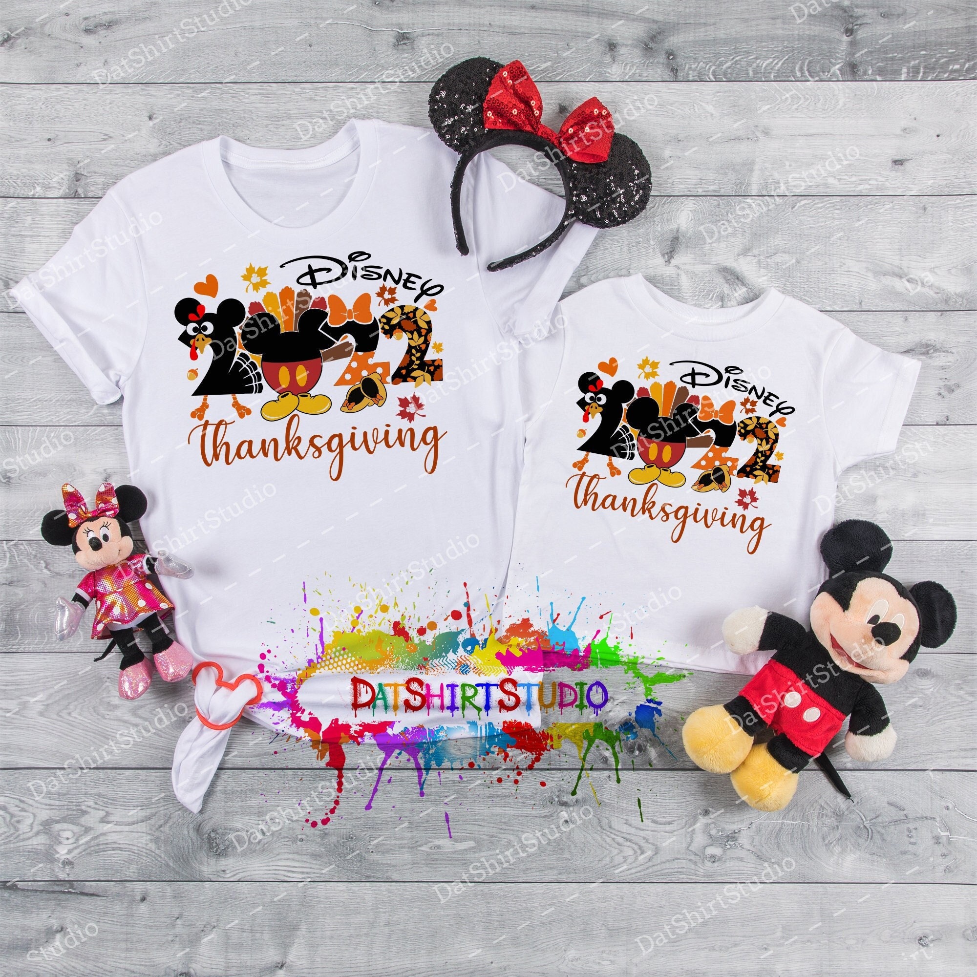 ミッキー Disney Happy Thanksgiving, 2022 Disney Fall Shirt, Thanksgiving