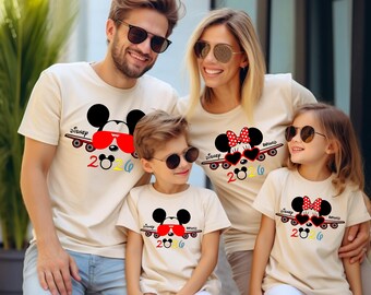 Disney Bound 2026, Disney Airplane Trip, Disney vacation 2026, Disney family shirts
