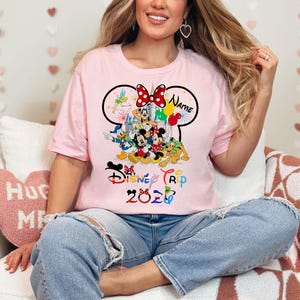 Camisetas personalizadas de viaje a Disney, camisetas de Disneyworld, camisetas de vacaciones en Disney, camisetas de pareja de Disney, camisetas familiares a juego de Disney, viaje a Disney D545 imagen 6