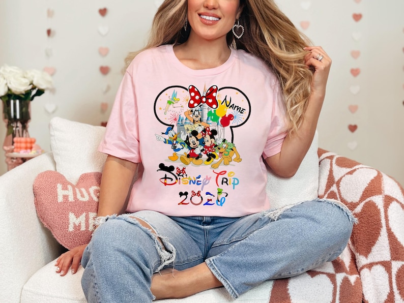 Camisetas personalizadas de viaje a Disney, camisetas de Disneyworld, camisetas de vacaciones en Disney, camisetas de pareja de Disney, camisetas familiares a juego de Disney, viaje a Disney D545 imagen 6