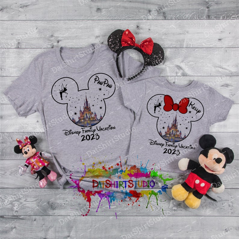 Disney Matching Shirts Disney Trip 2023 Disney Family Shirts Etsy