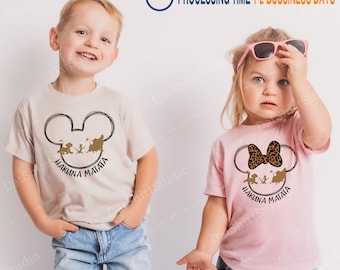 Dierenrijk Hakuna Matata Shirts, Dierenrijk Shirts, Unisex Disney Tees, Dierenrijk Familie T-shirts, Dierenprint Shirts DT160
