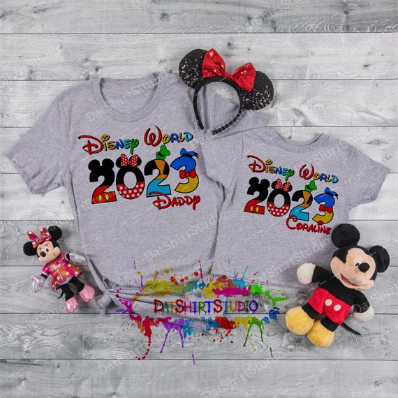 Disney Trip 2023 Camisetas Disney con nombres personalizados - México